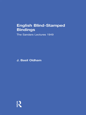 cover image of English Blind Stamped